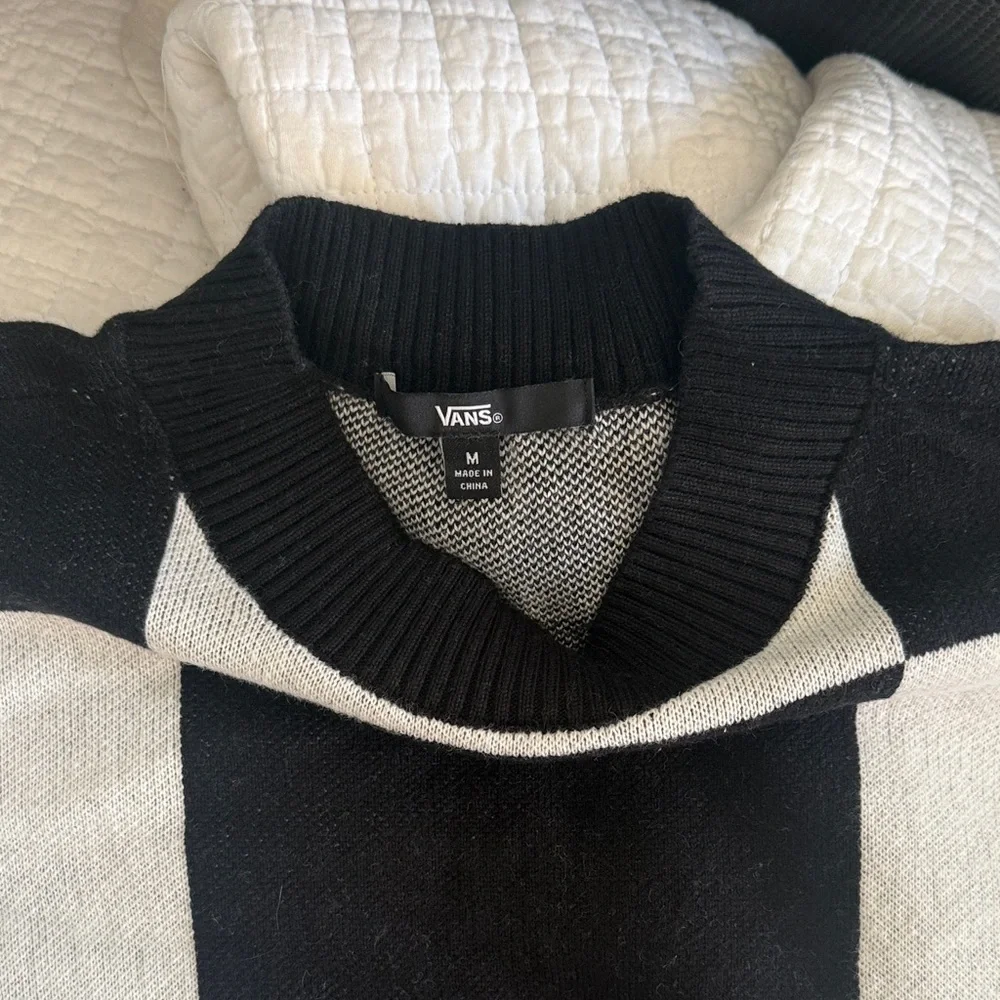 Vans Oversized Checkerboard Crewneck Sweater - Picture 2 of 4